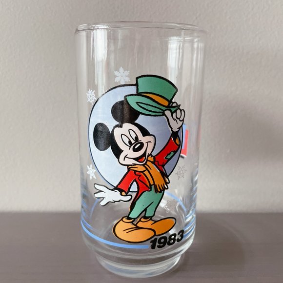Disney 1983 Micky Mouse Glass Collectable drink ware glassware vintage - Picture 4 of 17